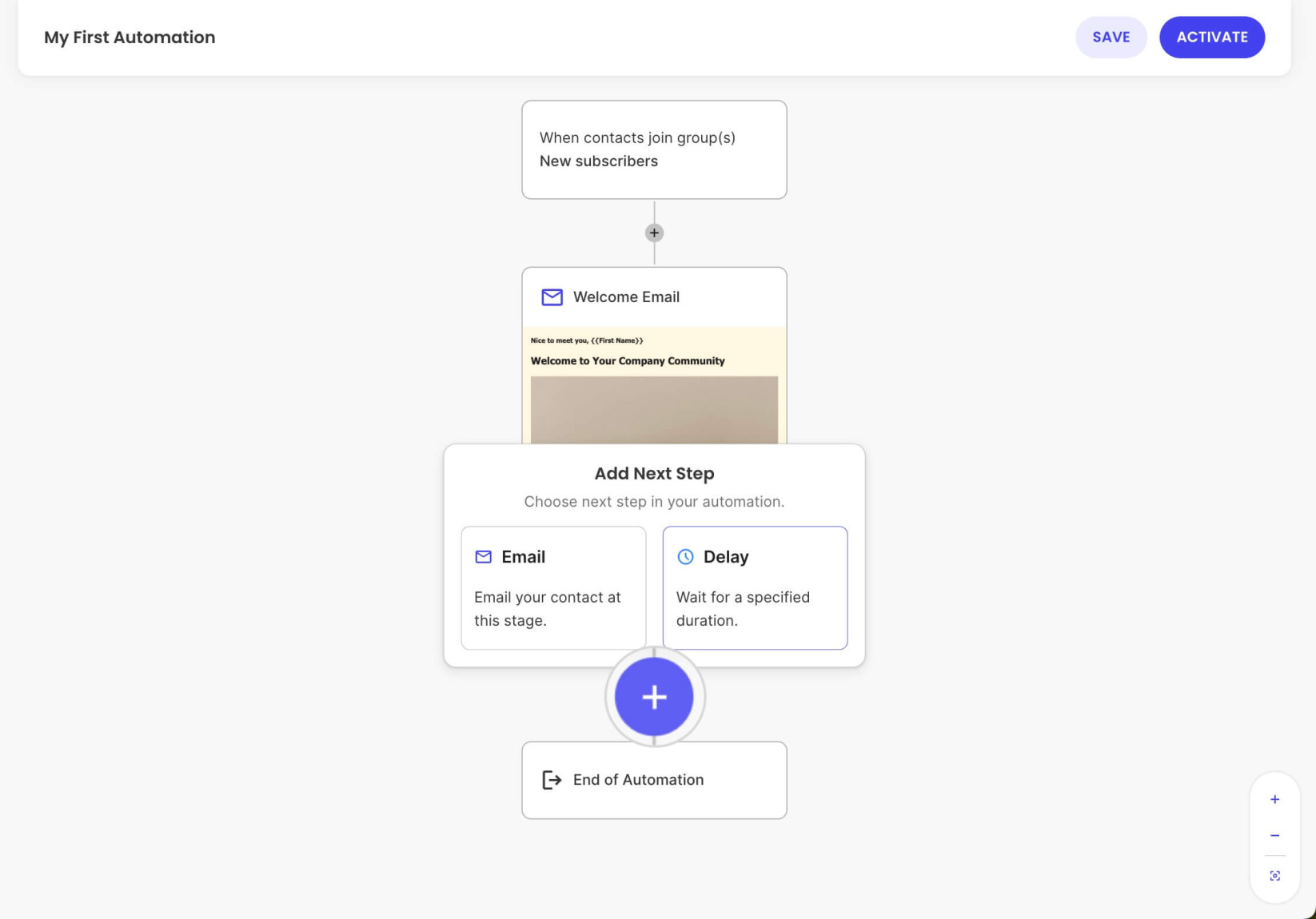 Adding a delay in Email Automation