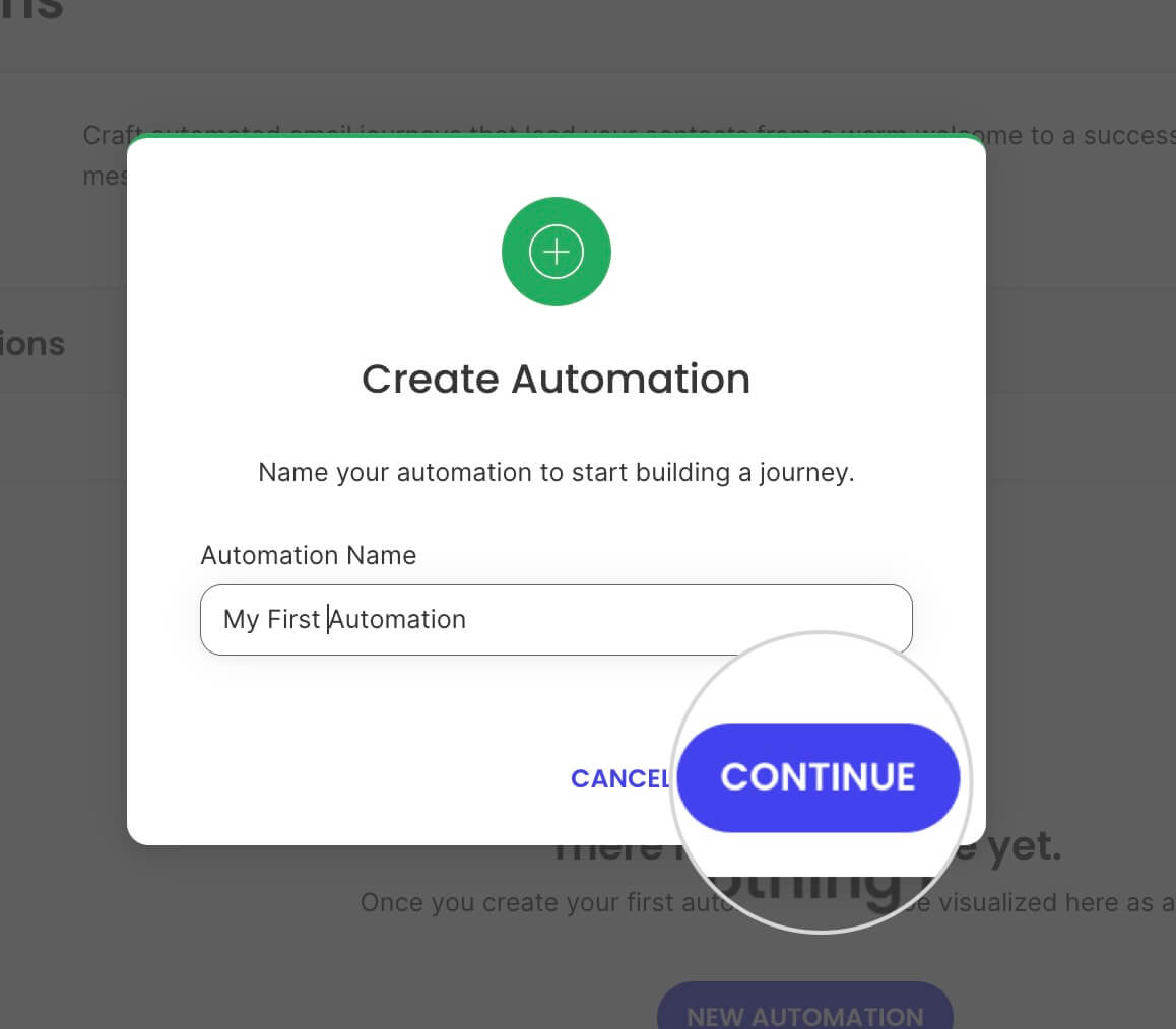Automation name in Email Marketing