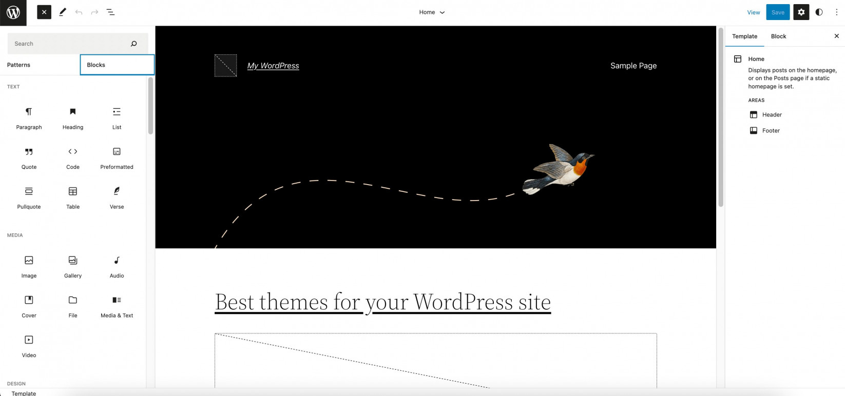 Full site editor blocks WordPress
