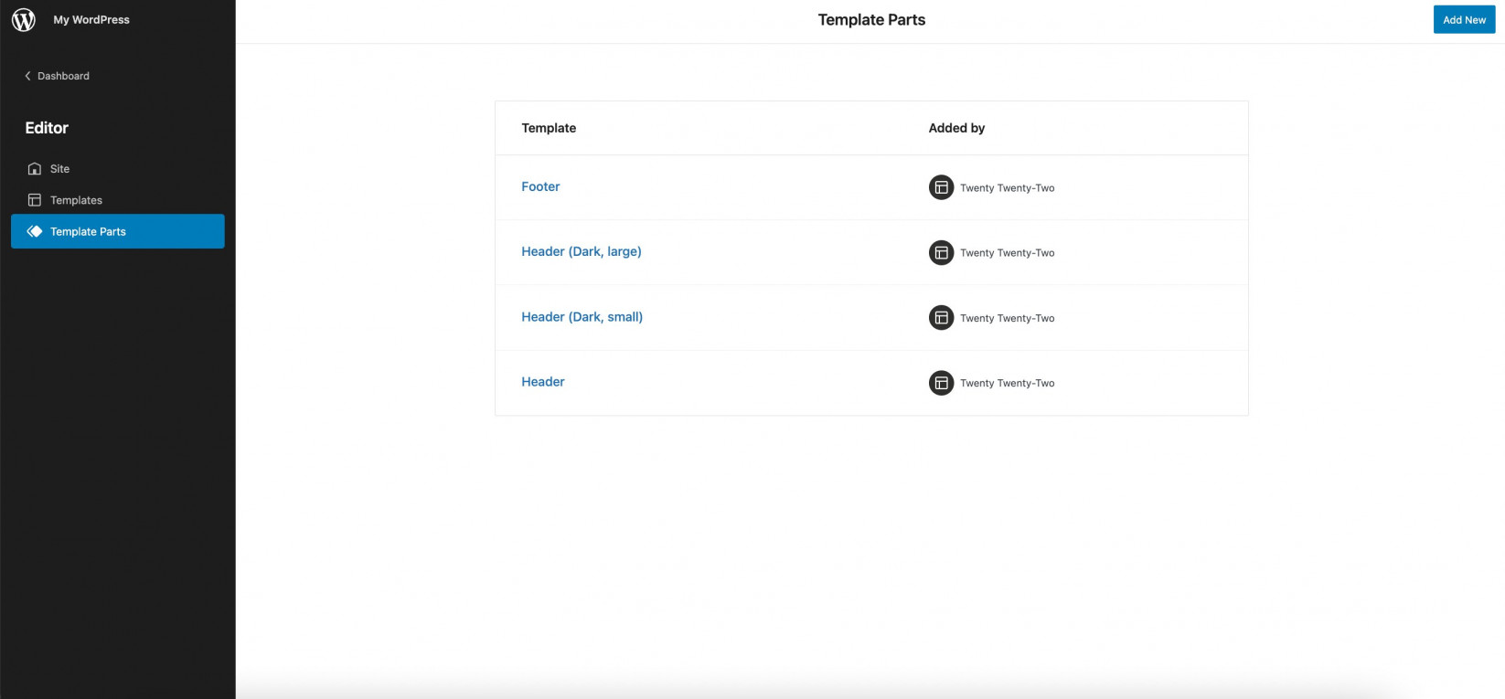Editing WordPress Theme Template parts