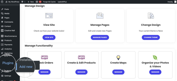  15 "Screenshot showing how to add a new plugin in WordPress"