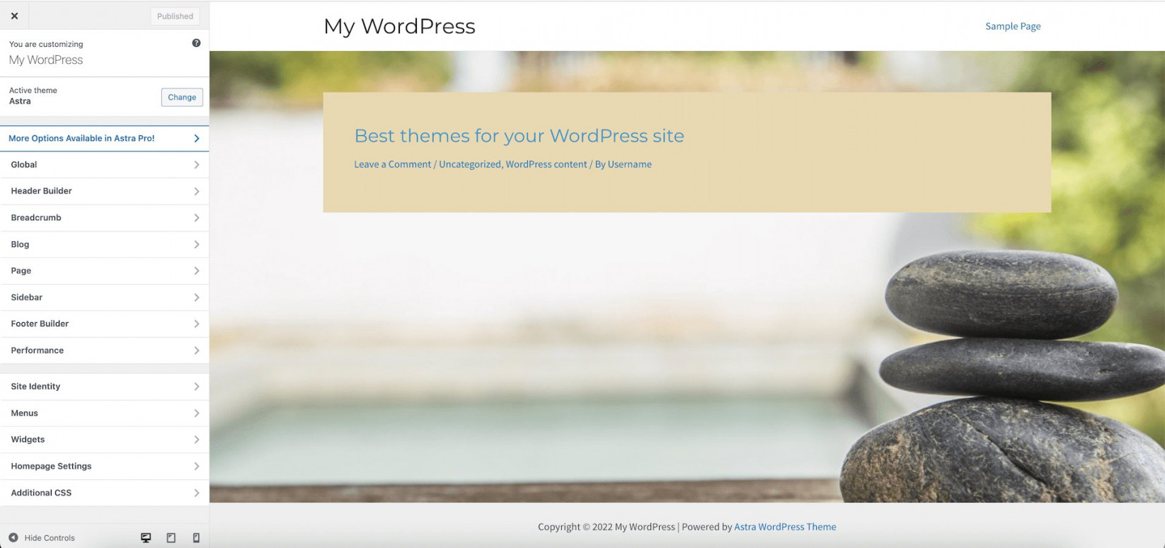 Editing WordPress Themes with the Theme Customizer