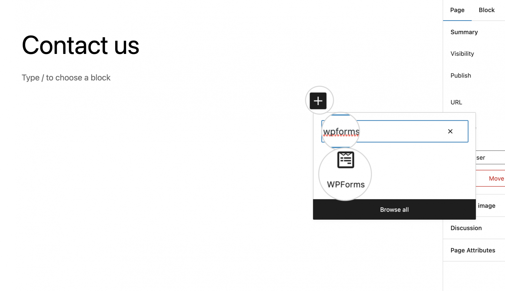 How to add a contact form block in Gutenberg WordPress editor