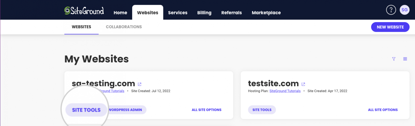 How to enable Managed PHP service - Websites section