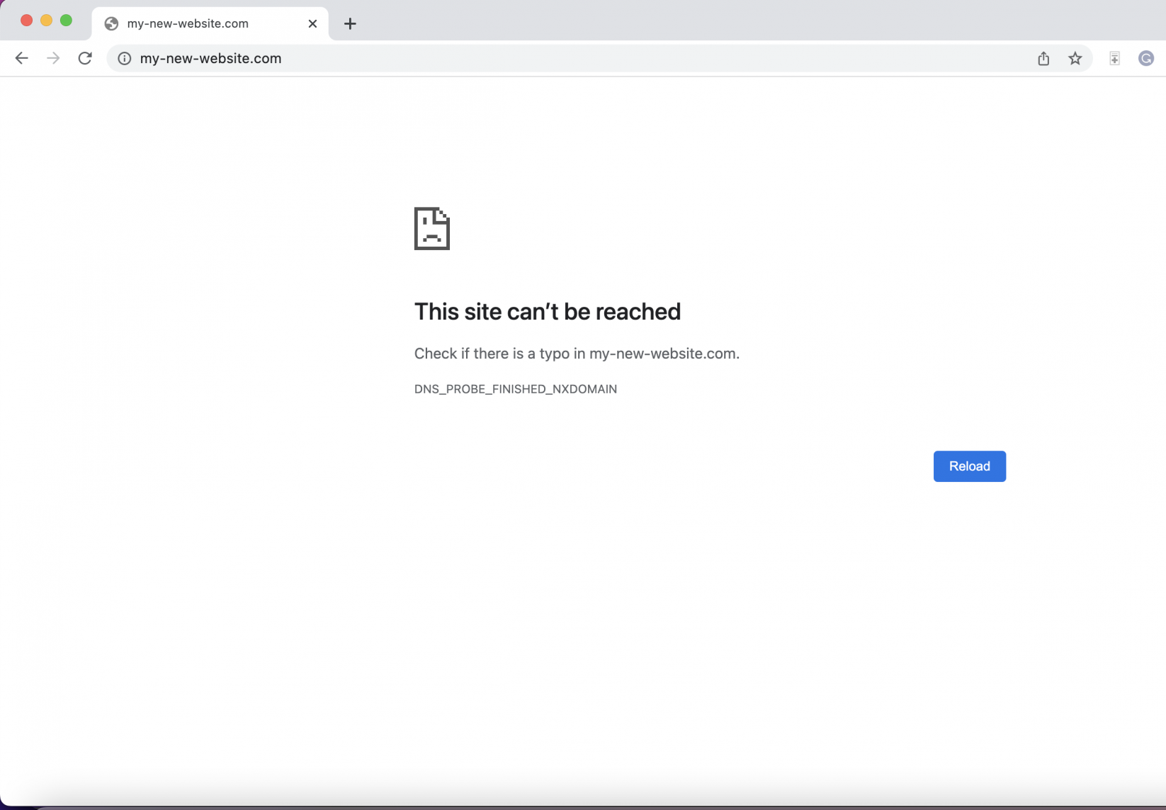 How to preview changes on the hosts file - "This site can't be reached" error
